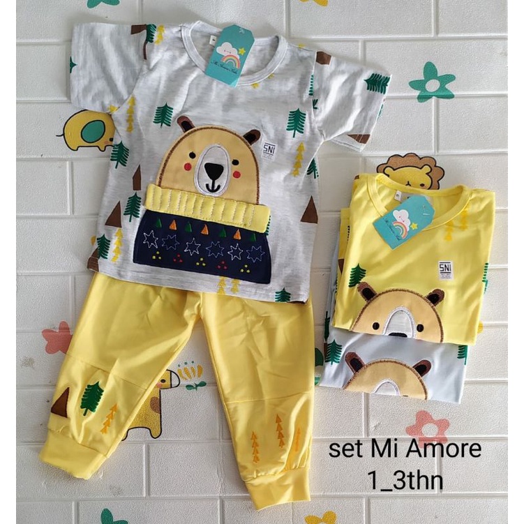 setelan anak laki_laki, setelan joger, setelan Mi Amore 1_3thn