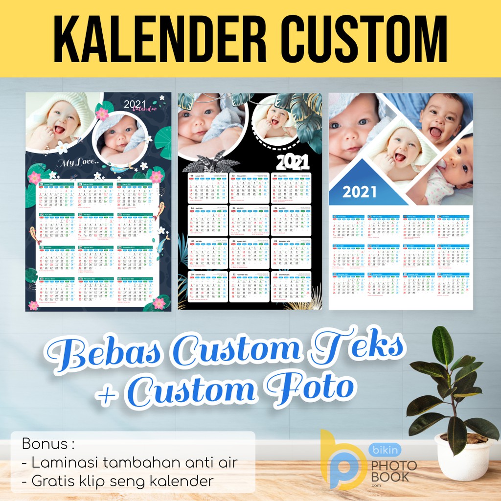 

Kalender Keluarga Custom Foto Dan Tulisan