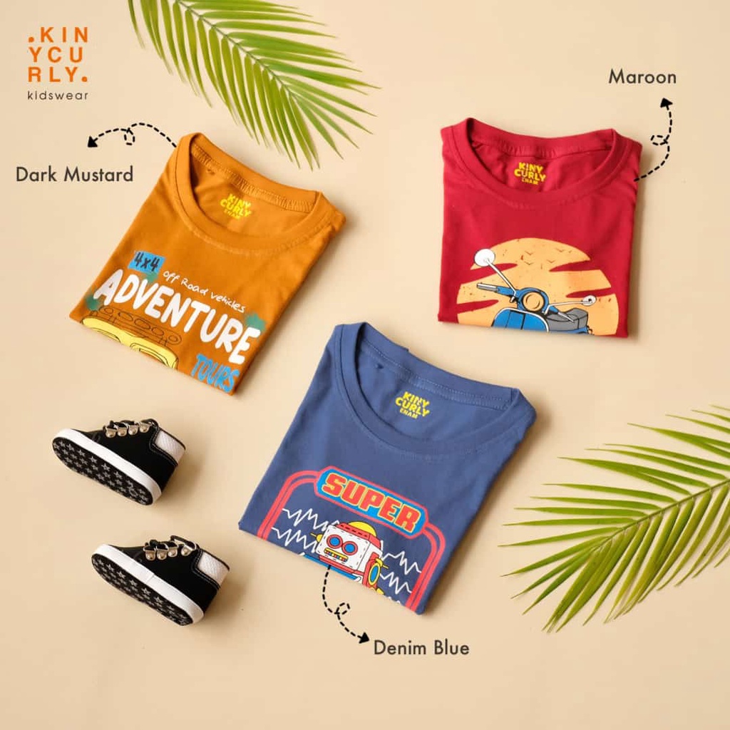 Tshirt Kaos anak laki laki warna EARTH TONE by kinycurly | DUO KRUCILS