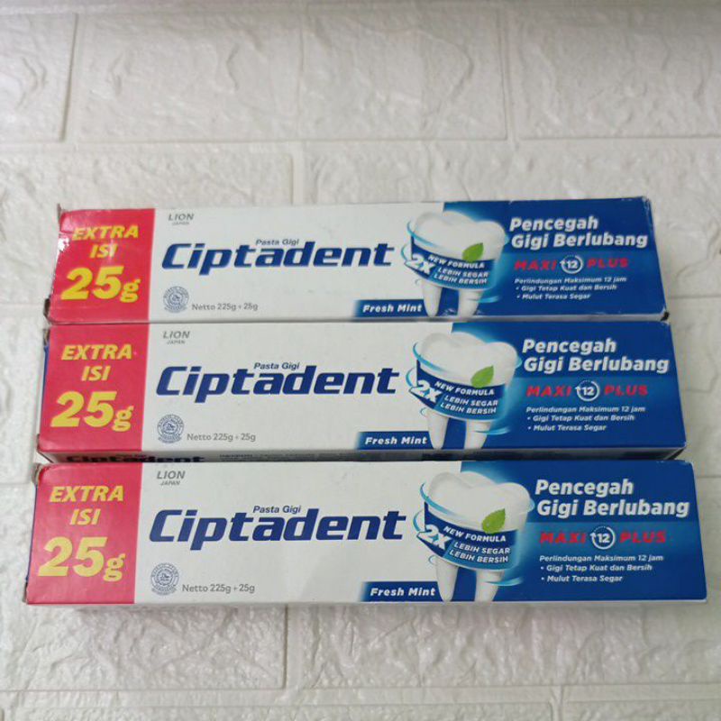 ciptadent maxi plus 225 gram+ 25 gram / 190 gram