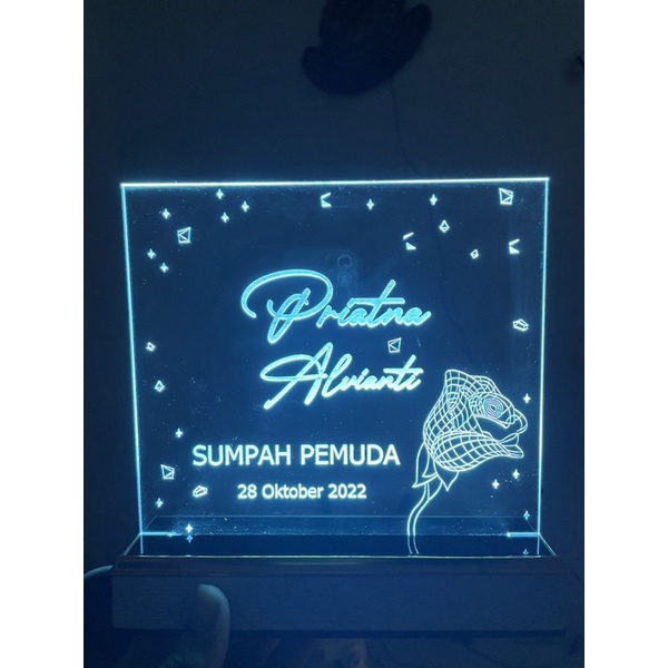 Stand LED Acrylic Free custom