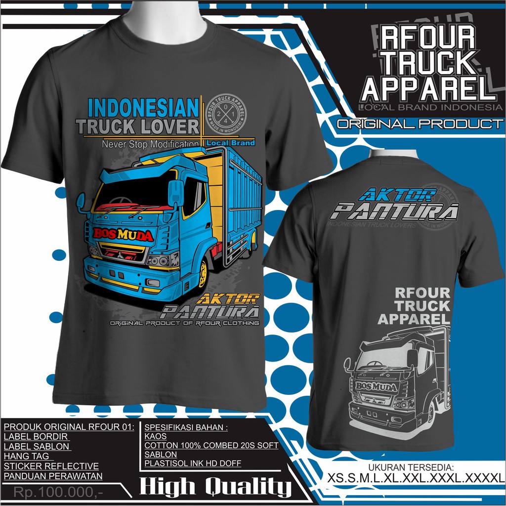 RFOUR TRUCK APPAREL original kode : bos muda