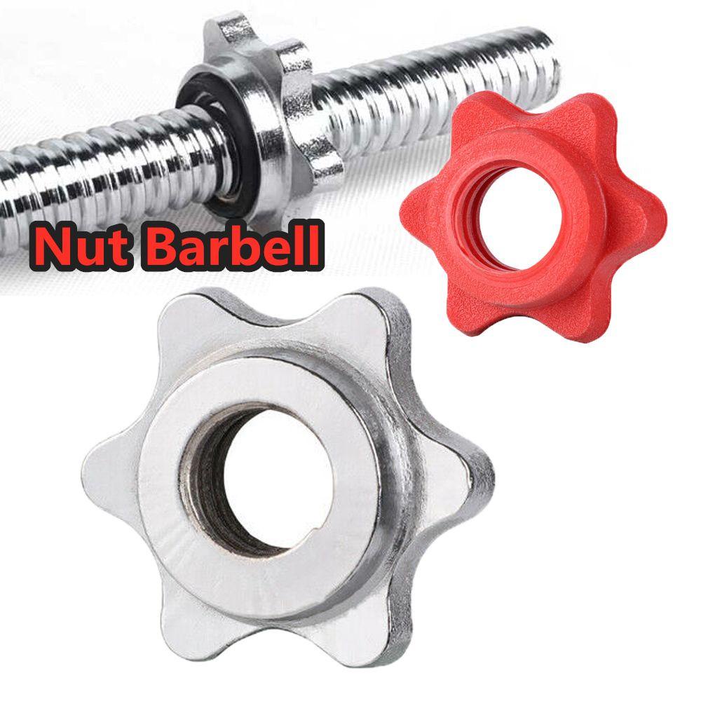 Lanfy Dumbell Nut Tahan Lama Anti-slip Klem Dumbell Spin-lock Angkat Berat Aksesoris Dumbell Aksesori Hexagon Nut