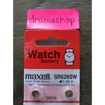 Baterai Batre Jam Kancing Kalkulayor SR626SW Maxell Original