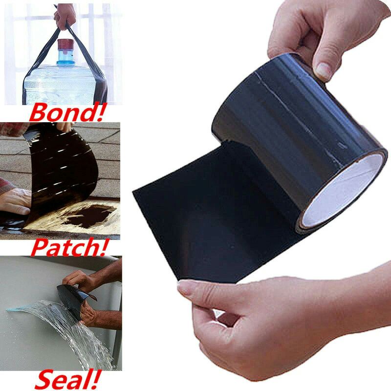 Lakban Anti Bocor Waterproof Super Strong Leak Stop Repair Tape 10x152 Cm Black