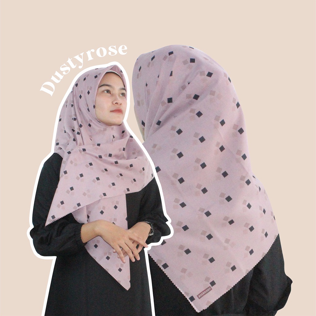 Kerudung Segi Empat 110x110 | Hijab Voal Premium | Jilbab Basic Series