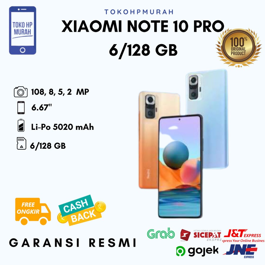 Xiaomi Redmi Note 10 Pro 6/128 RAM 6 GB Garansi Resmi Xiaomi Indonesia