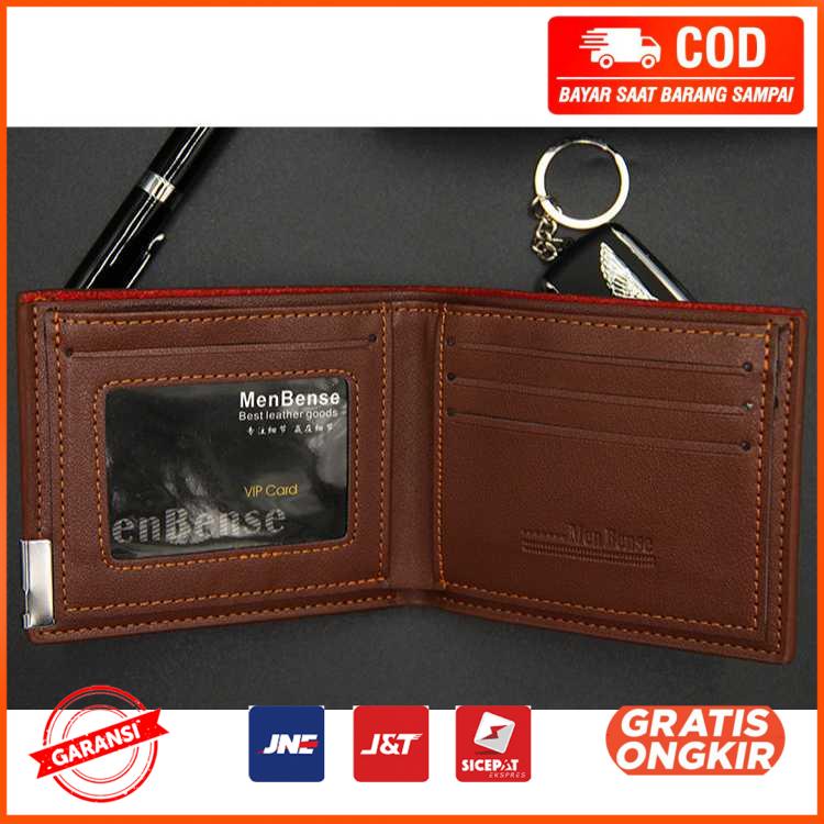 Dompet Pria Bahan Kulit Leather Wallet QB04