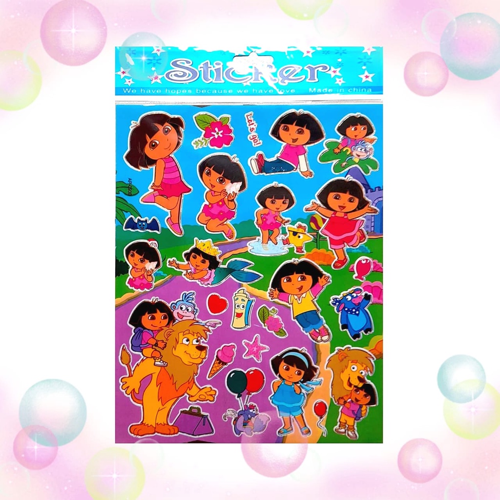 

[KH] Stiker Laser Gambar Tempel Laser Sticker Anak Karakter Kartun Dora The Explorer