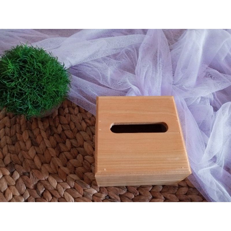 Kotak Tisu Kecil Wadah Tisu Kayu Kecil
