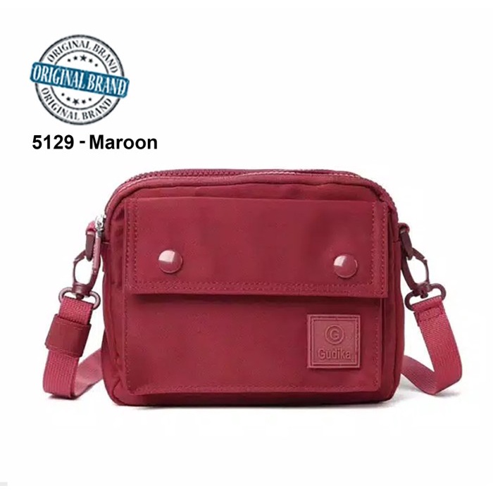 Terlaris Tas Original GUDIKA 5129 Selempang Import Batam /tas wanita /tas brand - maroon