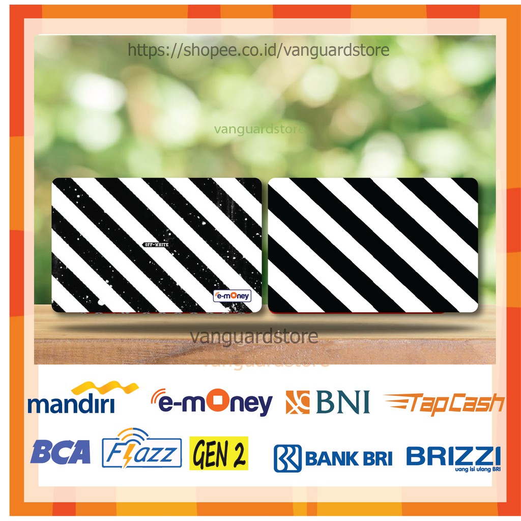 KARTU E MONEY E TOLL OFF WHITE FASHION KUMPULAN 3 EMONEY MANDIRI FLAZZ BCA BNI TAPCASH BRIZZI-2 SISI