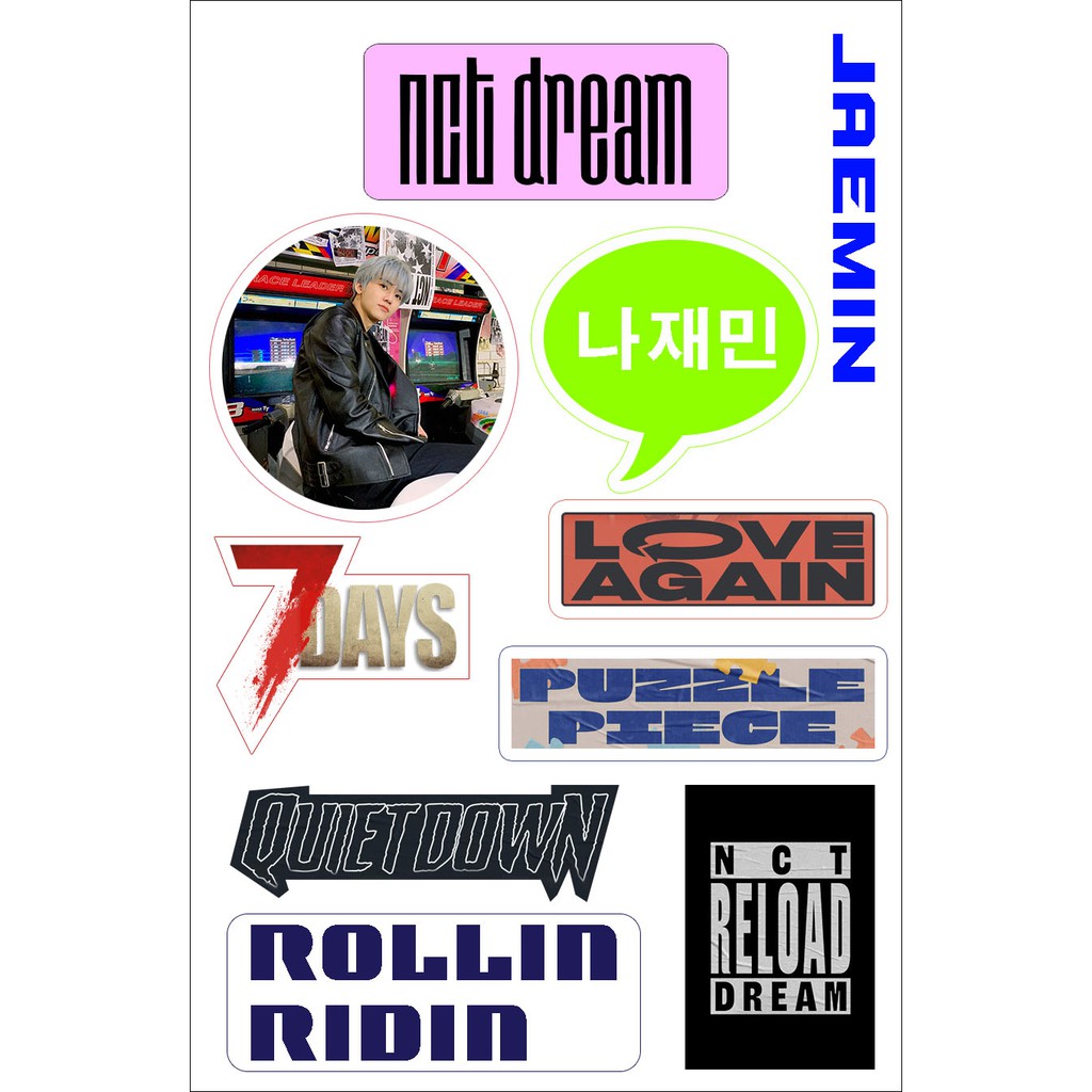 sticker hp vynil nct dream