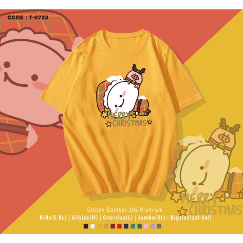 KAOS NATAL PENTOL PIG/T-SHIRT MERRY CHRISTMAS PENTOL PIG