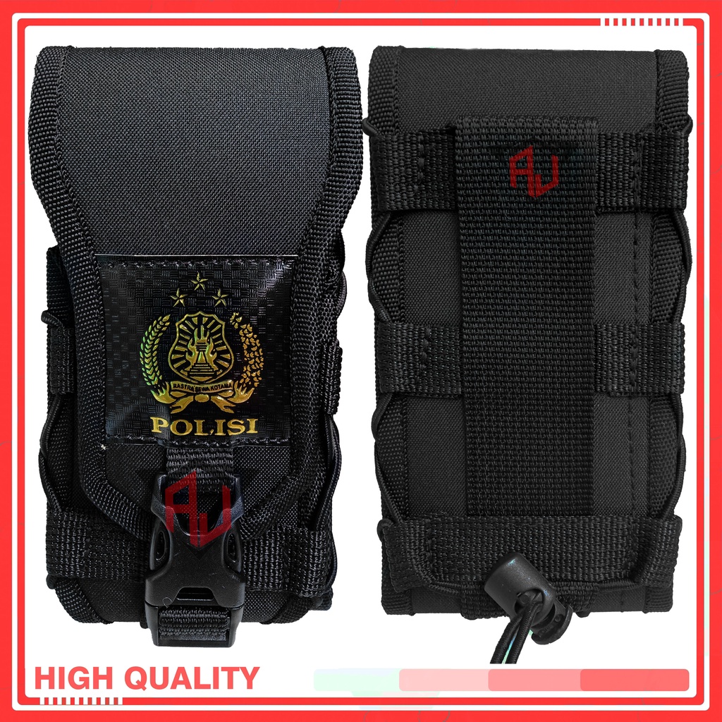 Sarung Hp Polisi Sarung Hp Pinggang Tactical Logo Polisi