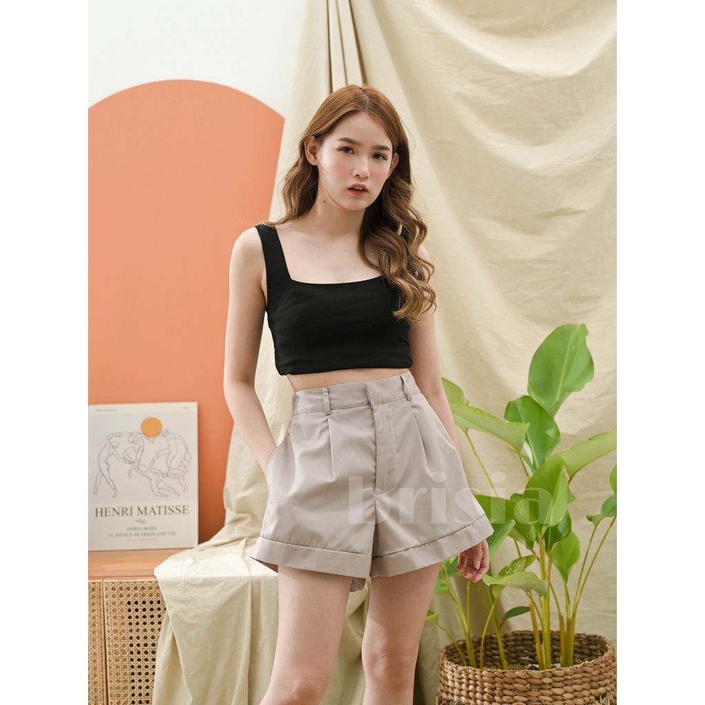 BRISIA JEANS - SOMI A-LINE HOTPANTS (Highwaist) - 7 WARNA / Celana Pendek Wanita