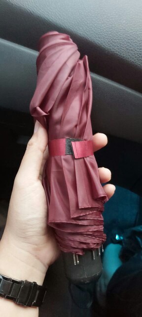 Payung Random Polos Umbrella Hitam Merah Biru Hijau Coklat Maroon Pink