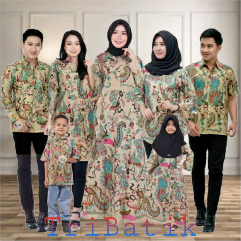 BATIK COUPLE KELUARGA - Sania Ruffle Batik Couple Ori STANDAR & JUMBO - Batik Pekalongan