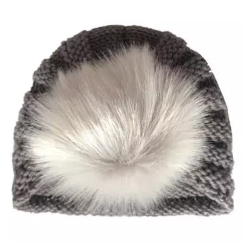 Topi kupluk bayi beanie hat / kupluk rajut pom pom