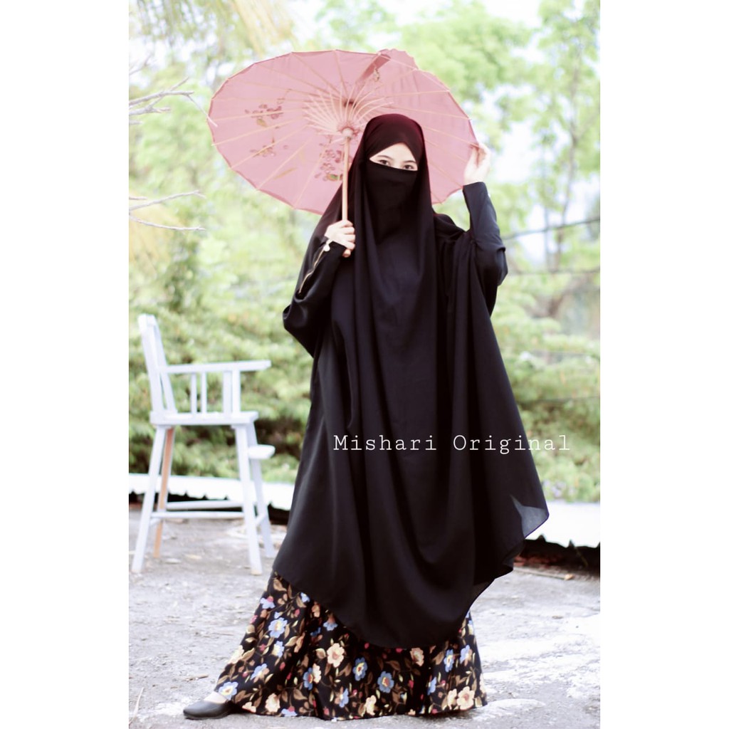 3N French khimar short  zipper