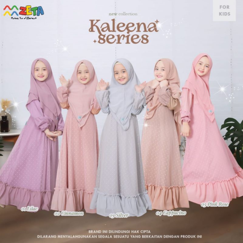 Gamis Anak Set Kaleena series ORI By Zeta Outfit