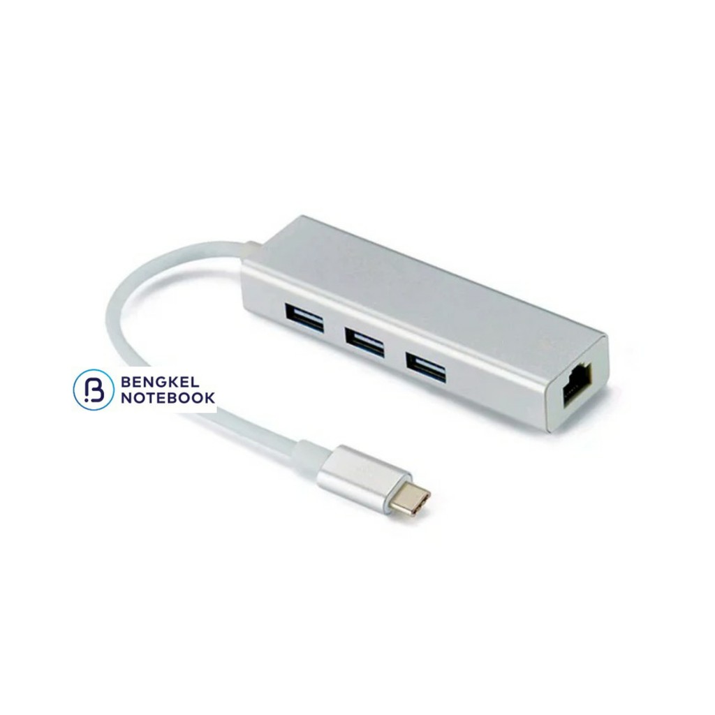 Converter TYPE C USB HUB 3PORT + LAN