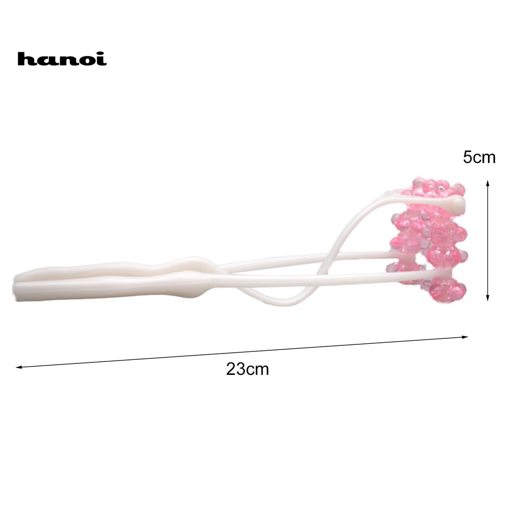 HQTM_Face Up Roller Flower Style Skin Lifting Ergonomics Handle Slim Neck Facial Massager Remove Double Chin Tool for Female