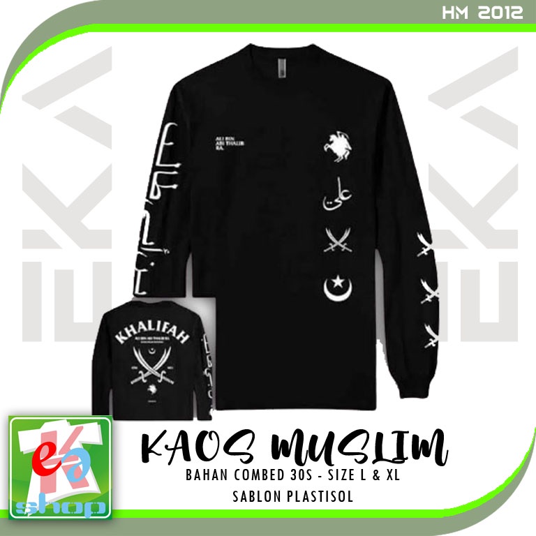 Kaos Hajaru Muslim Lengan Panjang Khalifah Ali Bin Abi Thalib
