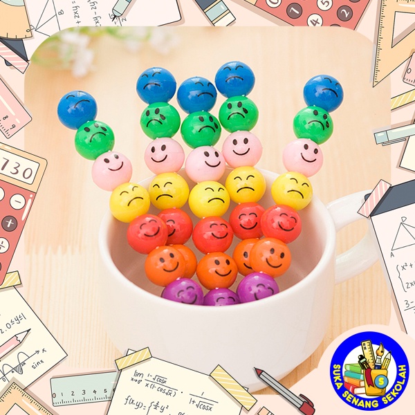 

5 Pcs Pensil Smiley S8001