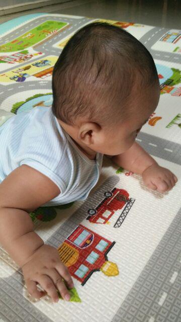 Parklon Pe Double Side Roll Mat Rush Hour / Tikar Lantai / Alas Lantai