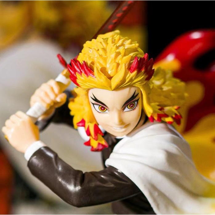 Anime Action Figure Demon Slayer Kimetsu No Yaiba Rengoku Fire Hashira