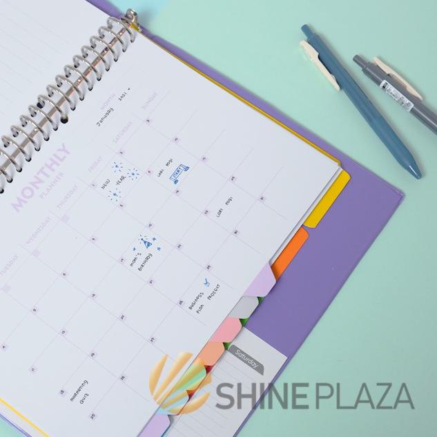 

Pembatas Binder Loose Leaf A5 TRG 20 Holes 12 Tab - Monthly Planner To Do List Divider Paper ✓