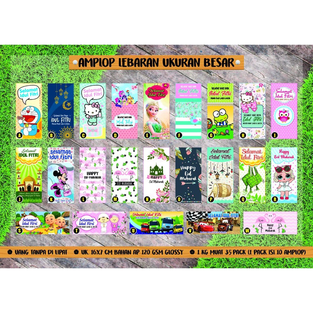 amplop lebaran custom ukuran M