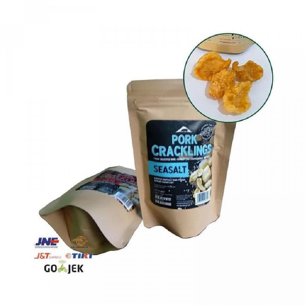 

Pork Crackling Bali Highlands Organik Kerupuk Kulit Babi - Sea salt