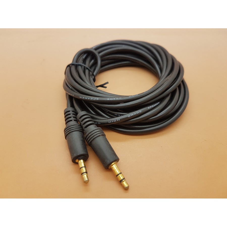 Kabel Audio 3.5 mm 3.5mm male to male Aux cable 3m GOLD PLATE