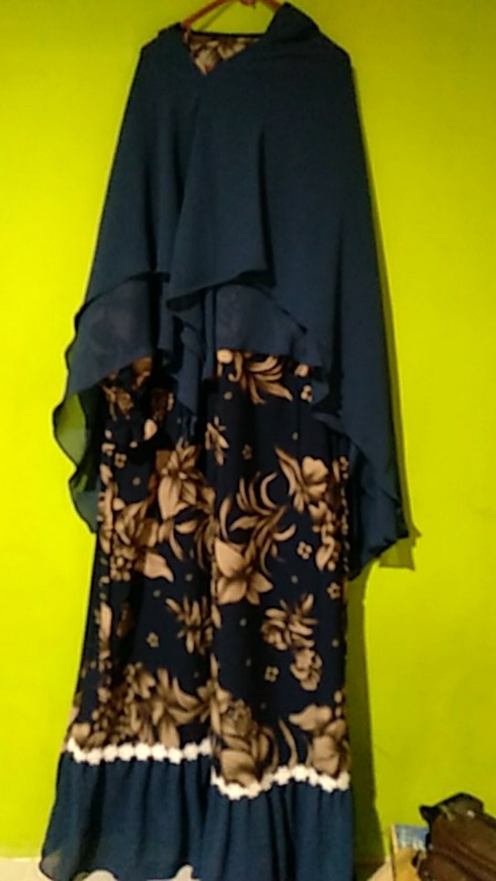 Paling Komplit M L Xl Xxl - Couple Gamis Sarimbit Batik Hem Dan Kemeja Keluarga