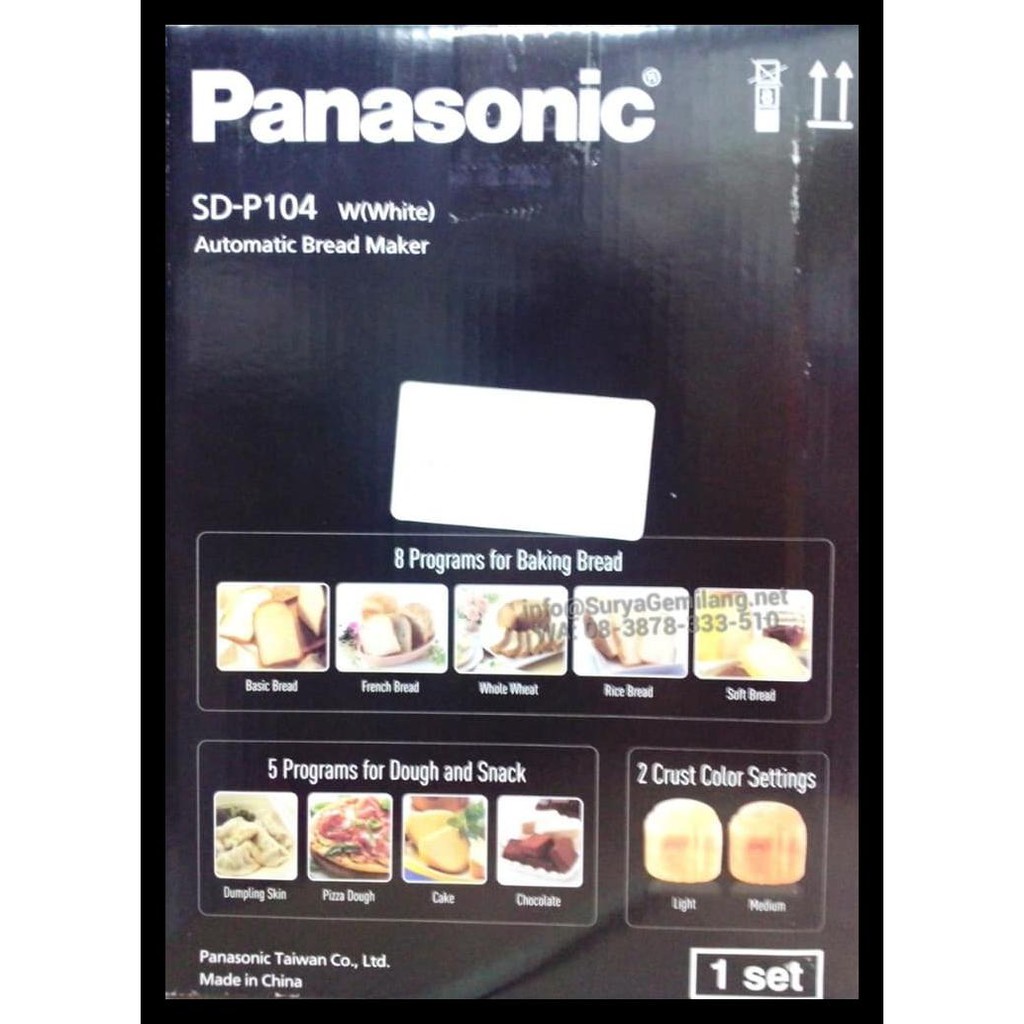 Sale Bread Maker Panasonic Sdp104 Dari Adonan Asli, Baru, Garansi Resmi Best Product