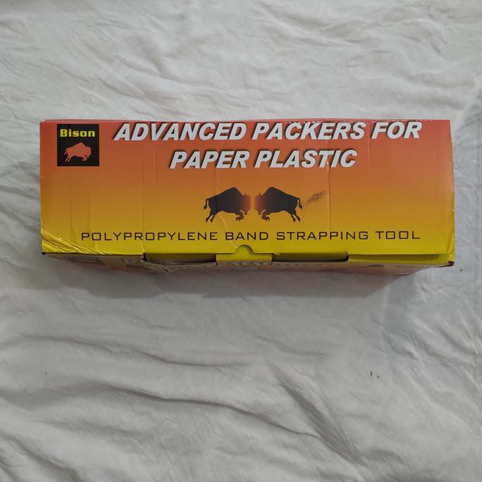 

Alat Mesin Packing Strapping Band Tali BISON Alat klem Packing Kardus