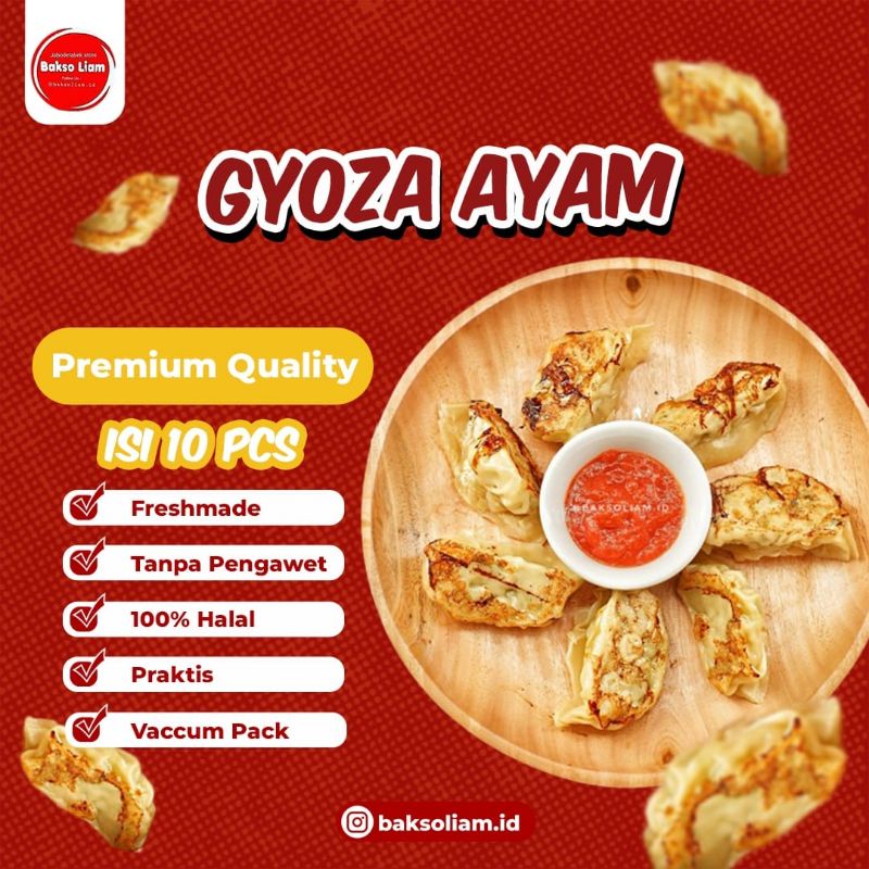 

Gyoza Ayam isi 10pcs Liam's Food