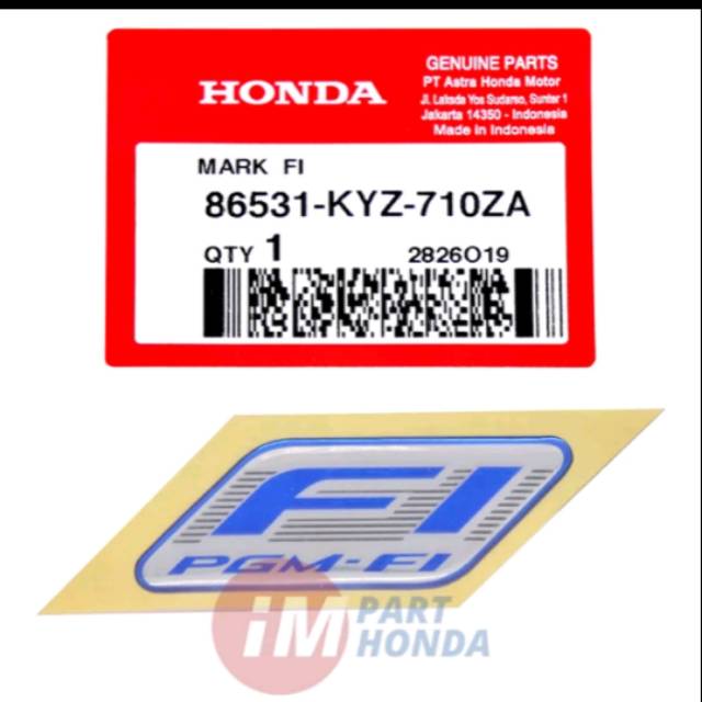 Emblem stiker pgm fi