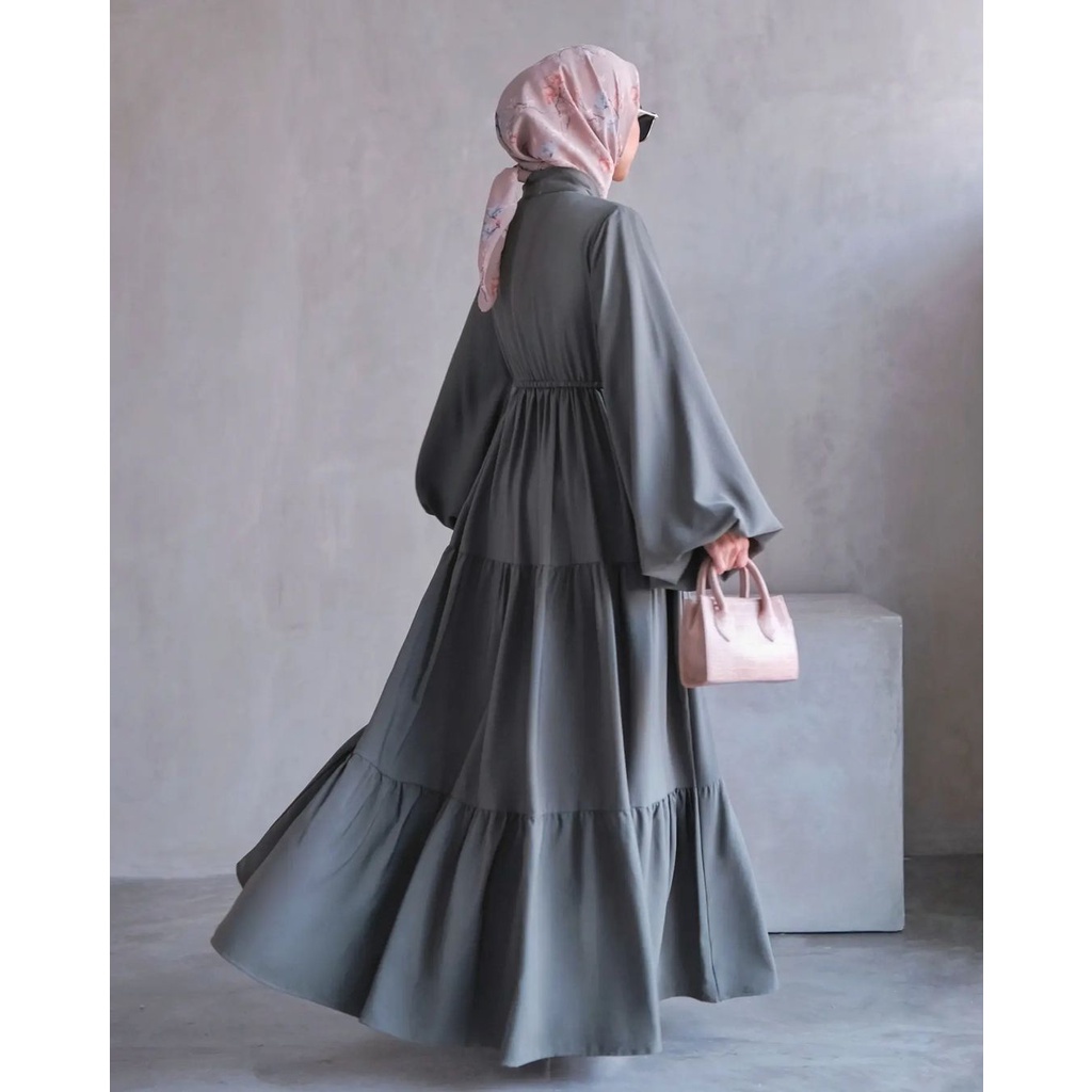 Arabelle Dress Wanita Syakila Premium Long Dress Gamis Muslim Perempuan