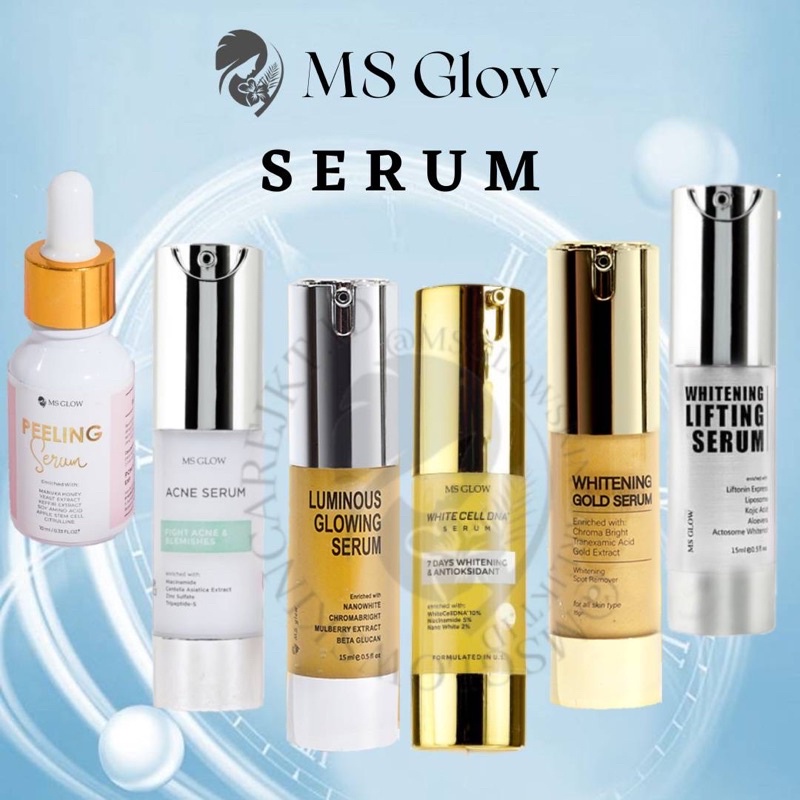 MS GLOW SERUM LUMINOUS SERUM | GOLD SERUM | LIFTING SERUM | ACNE SERUM | PEELING SERUM