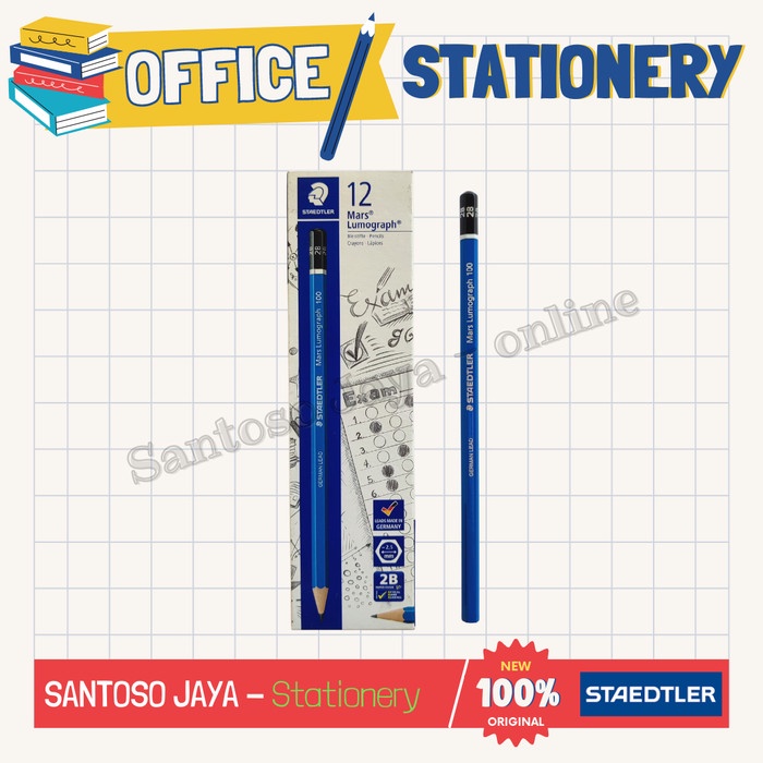 

Pensil Ujian 2B STAEDTLER Mars Lumograph - EXAM Pencil STAEDTLER 2 B