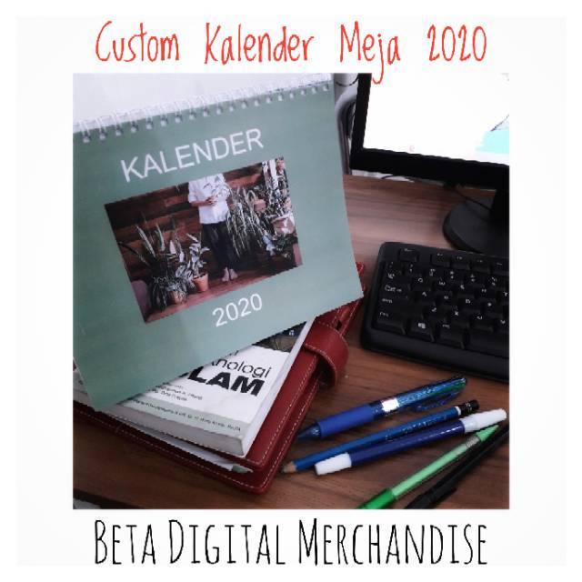 

Custom Kalender Meja Full-Color ukuran 15cm x 21cm
