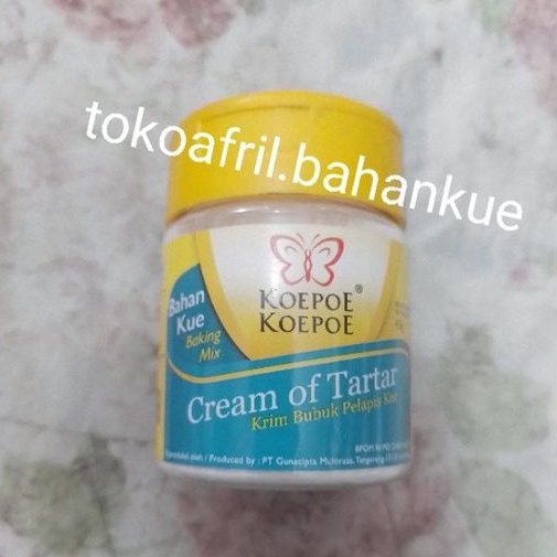 

cream of tartar koepoe 43g krim bubuk pelapis kue kupu