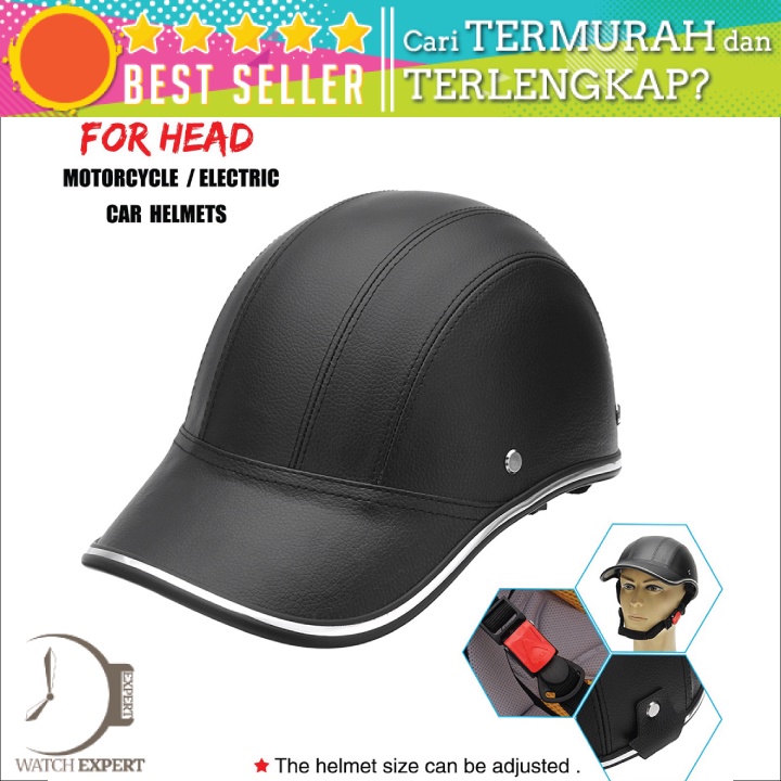 Bisa COD Helm Catok Untuk Sepeda Dan Sepeda Motor Model Baseball Cap - TaffSPORT 1074