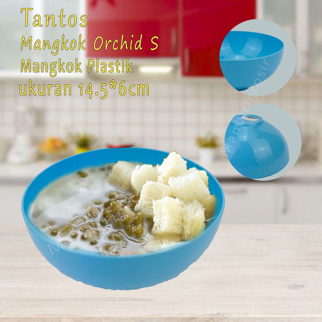 Mangkok plastik * Mangkok Orchid S * Biru *5158