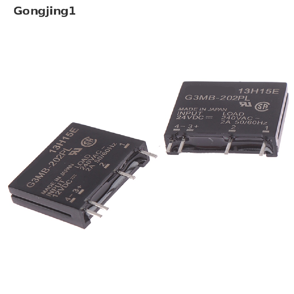 Gongjing1 1 / 2pcs Modul Relay Id G3Mb-202P Dc-Ac Pcb Ssr Solid State 12v