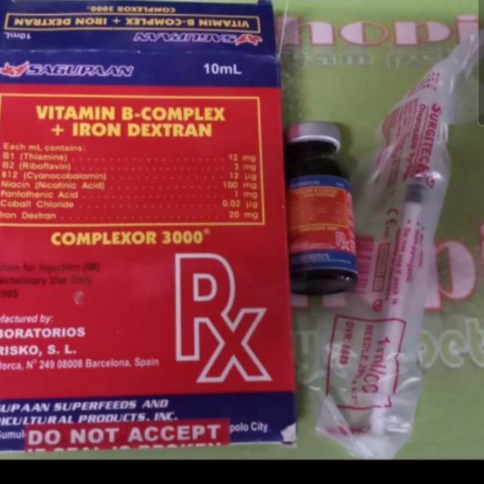 Complexor doping ayam pisau philipine vitamin muktuvitamin tenaga impo