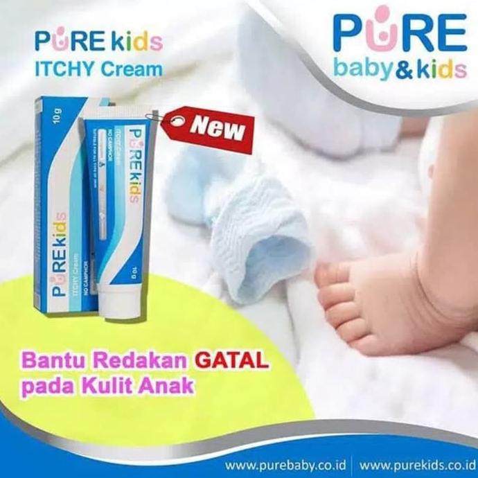 Pure Kids Itchy cream pure baby cream pereda kulit gatal anak bayi